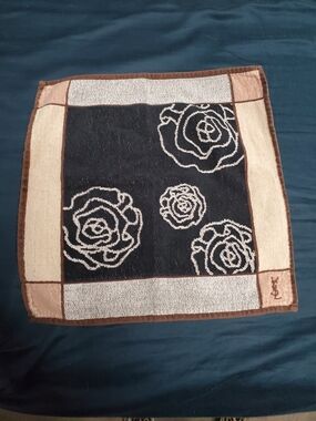 vintage YSL washcloth handkerchief